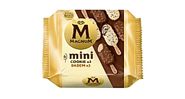 MAGNUM MİNİ 6ADET COOKIE-BADEM 6ADET