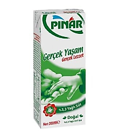 pınar tam yağlı süt200ml