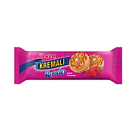 ülker çilek kremalı bisküvi